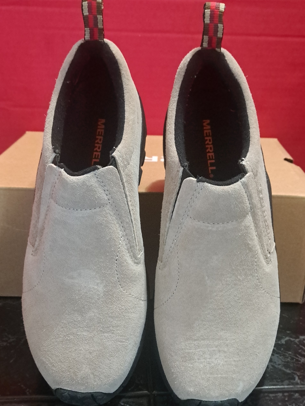 Merrell Men’s Light Taupe  Suede Slip-On Loafers